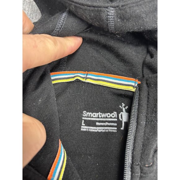 Smartwool Unitard Womens Large Black Hooded Merino Wool Zip One Piece Base Layer - Picture 2 of 10